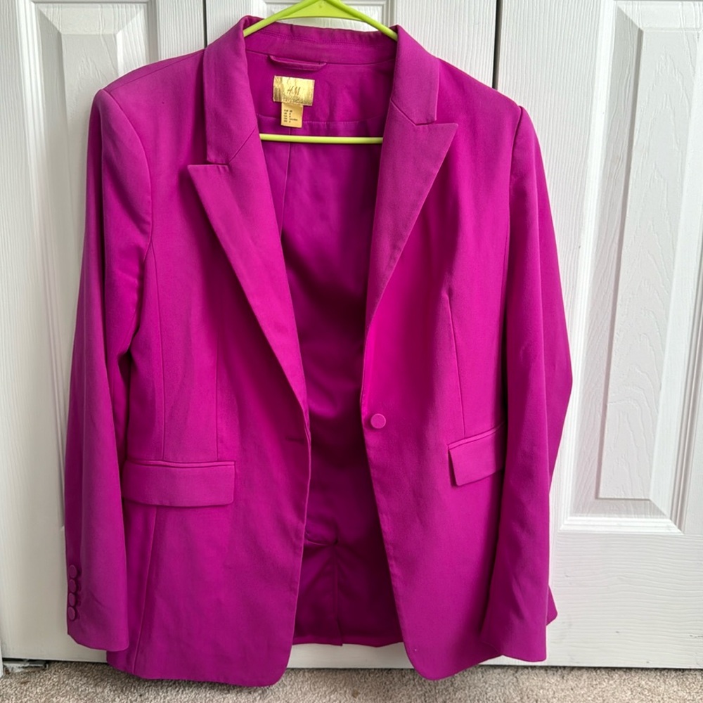 H&M pink blazer